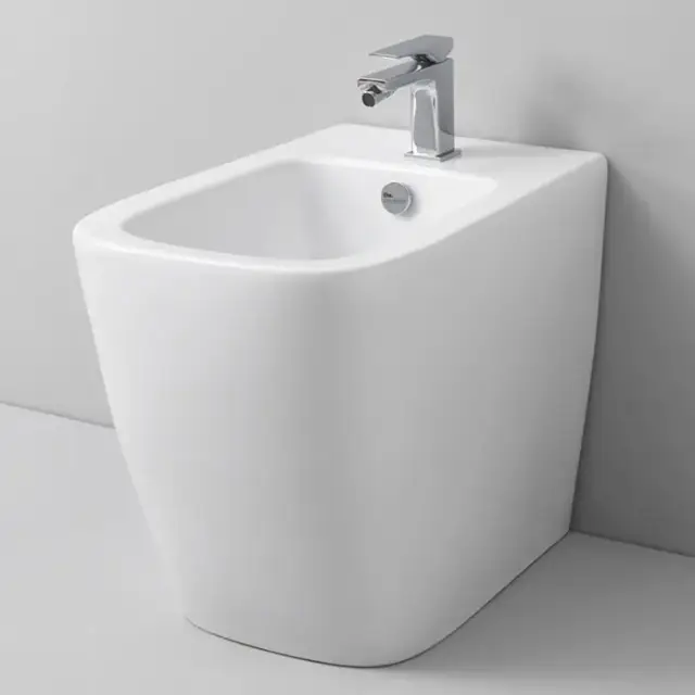 Artceram A16 Биде напольное 36х52 см, 1 отверстие, цвет: матовый  белый