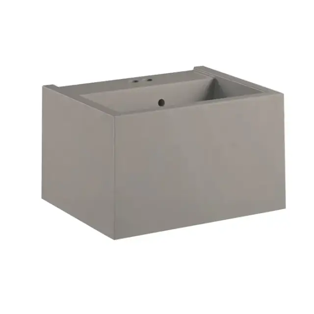 Kerasan Kanaal Раковина подвесная 60х46.5см.,с 2 отв., цвет: Matt Grey