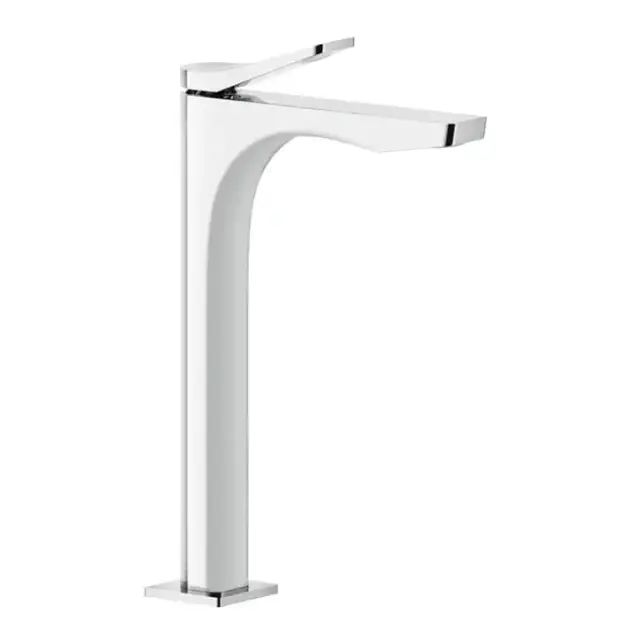 Gessi Rilievo Смеситель для раковины на 1 отв. без донного клапана h=297мм, излив 154мм , цвет: хром