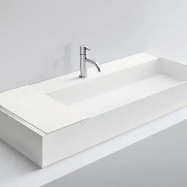 NOORTH milldue edition Раковина 108.4х47.2х12 см, 1 отв., накладная, цвет: белый