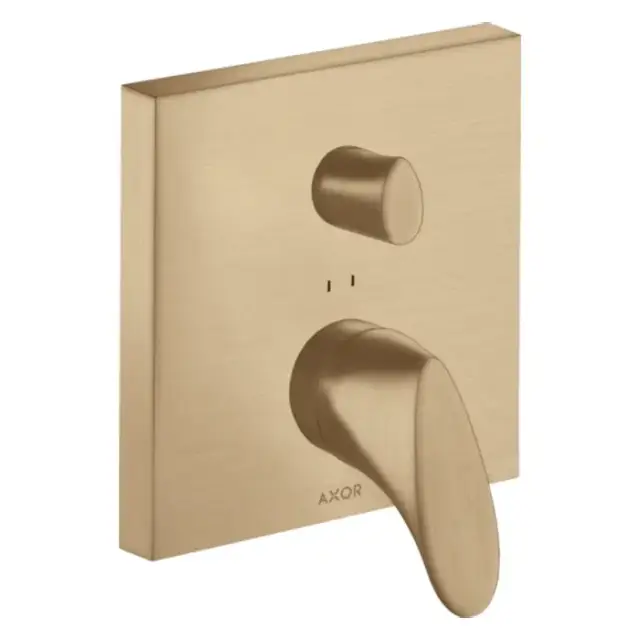 Axor Starck Organic Смеситель для ванны, встраиваемый, с переключателем на 2 потока, цвет: шлифованная бронза