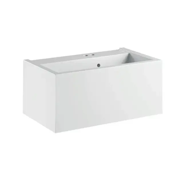 Kerasan Kanaal Раковина подвесная 80х46.5см.,с 2 отв., цвет: белый глянцевый