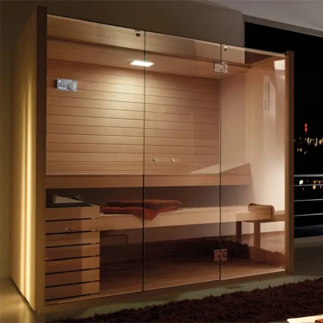 Effegibi Sky 40 Био-Сауна 130x130x201см, пристенная, цвет: канадский хемлок