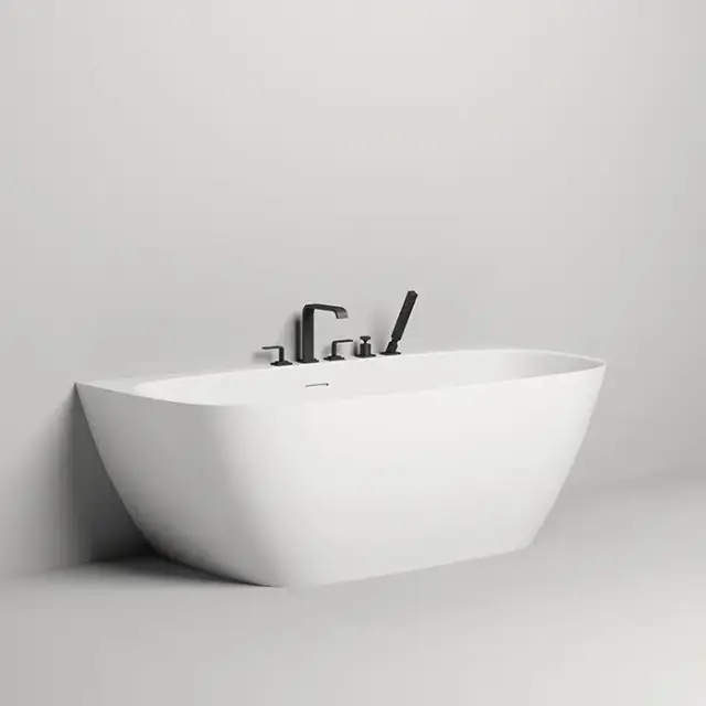 Salini Sofia Wall 180 Ванна пристенная 180х85х61cм., донный клапан &quot;Up&Down&quot;, сифон, слив-перелив, материал: S-stone , цвет: белый матовый