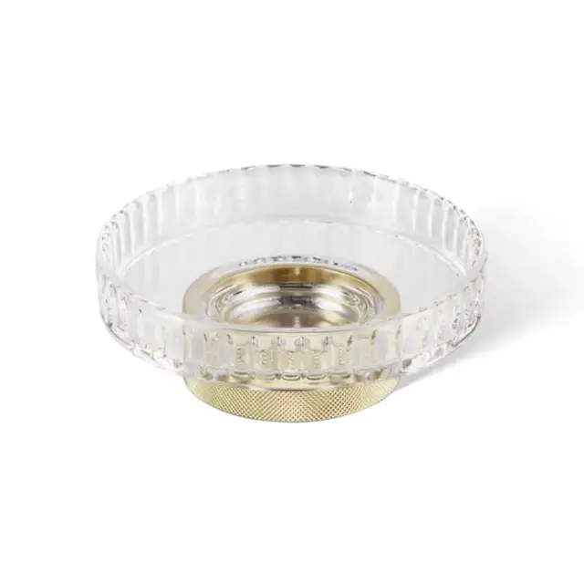 Decor Walther Club STS Мыльница настольная, граненое стекло, цвет: золото матовое