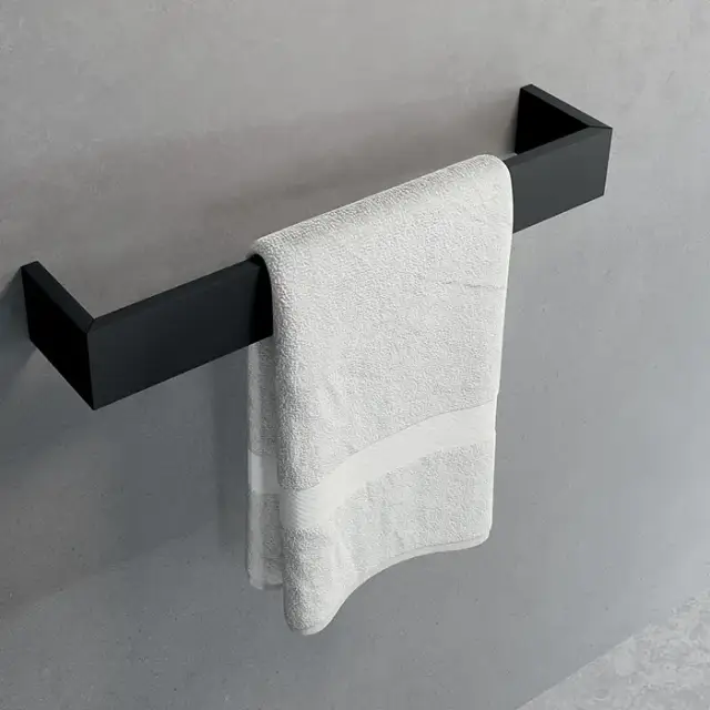 Novellini Kuadra Полотенцедержатель 45см., цвет: черный матовый
