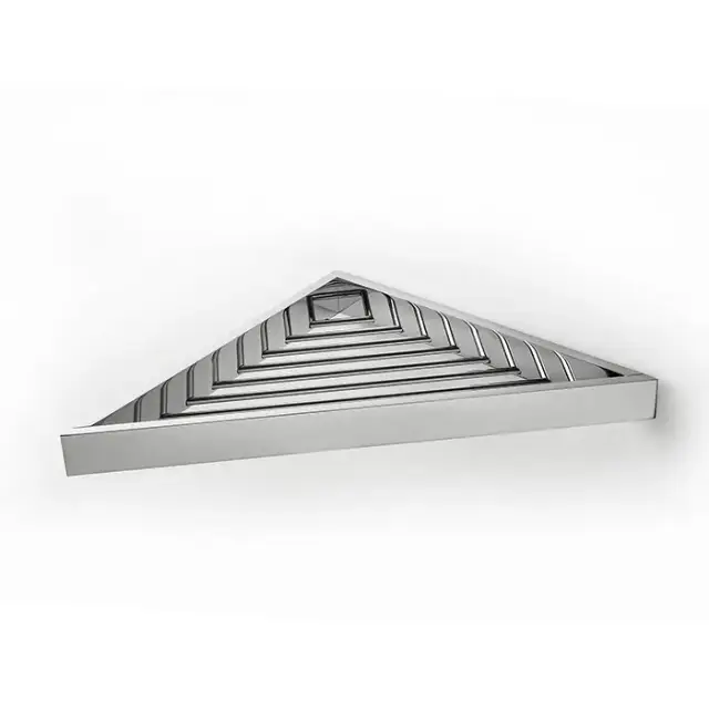 3SC SK Полочка-решетка 36х18хh3см, угловая, цвет: хром