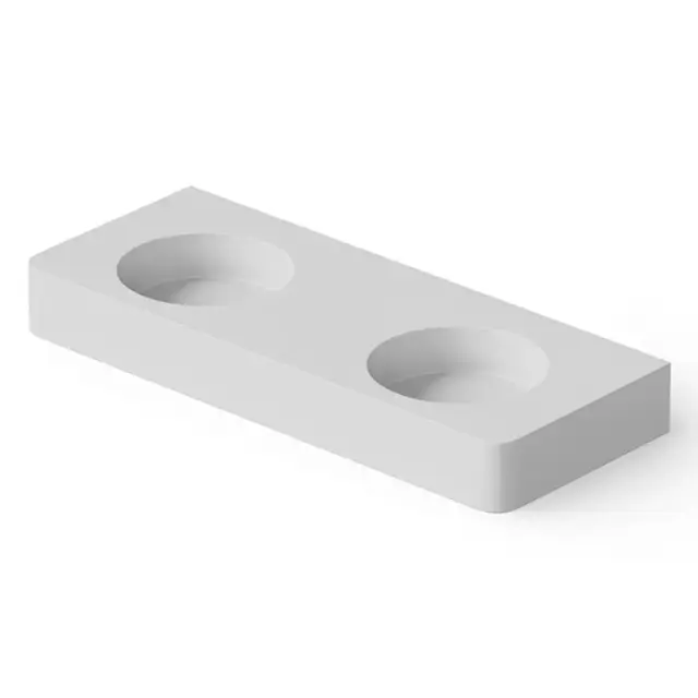 Dea Design Washbasins Раковина 120x48x14см., накладная, без отв., Solid Surface, цвет: White №18