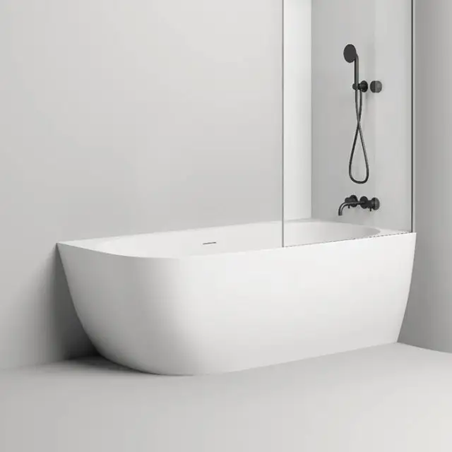 Salini Sofia Corner Right Ванна угловая 170х85х59см., Dx, с дон кл &quot;Up&Down&quot;, сифон, слив-пер, материал: S-Stone, цвет: белый матовый