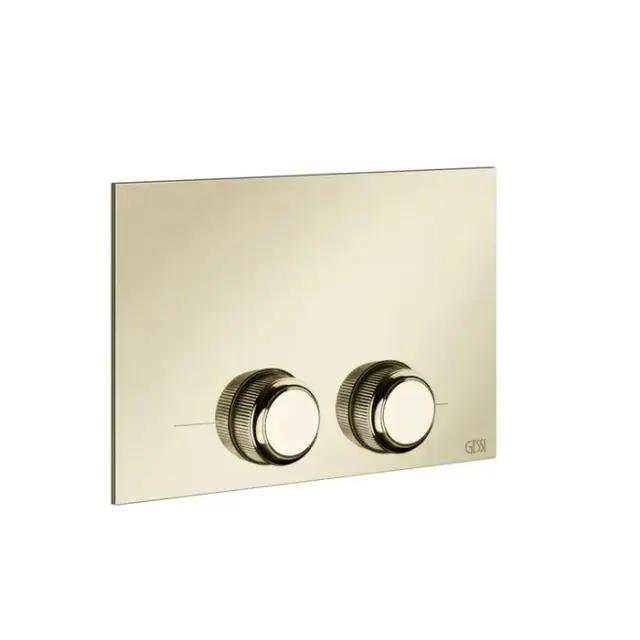 Gessi Venti20 Клавиша смыва для унитаза двойная, для инсталляций TECE, цвет: Brass PVD