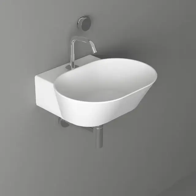 Simas Wave Раковина 48х43х16.5 см, 1 отв., цвет: белый