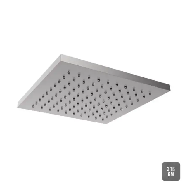 Almar 316 Stainless Steel Верхний душ 25х25см., потолочный, цвет: Gun Metal 316 Brushed PVD