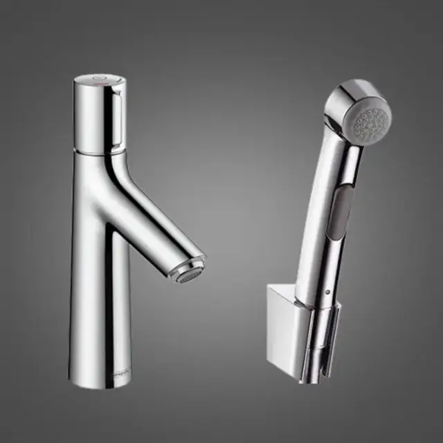 Hansgrohe Talis Select S, Смеситель для раковины с гигиеническим душем, с донным клапаном, Цвет: Хром