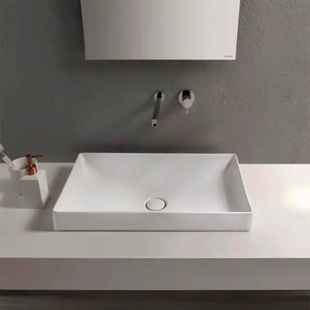 Globo T-Edge Раковина 61х37х14 см, без отв., цвет: белый