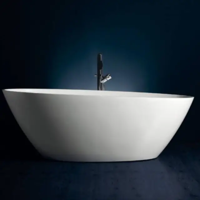 Simas Bohemien Ванна отдельностоящая, из Crystal Tech 190x88x66 см со сливной арматурой