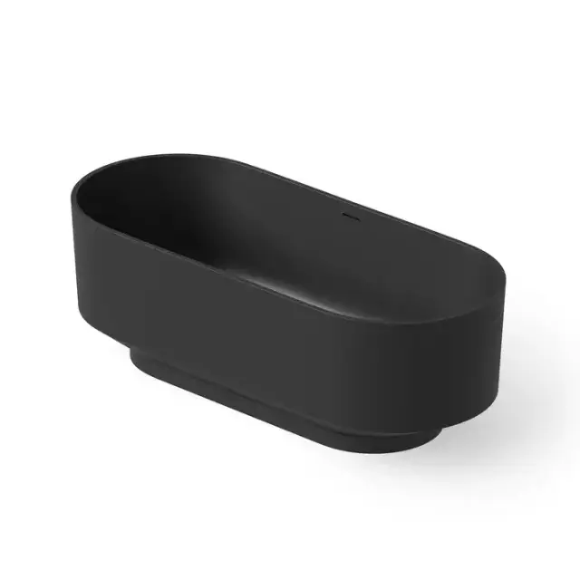 Dea Design Shadow Ванна 170х72х56см., отдельностоящая, Solid Surface, цвет: Black №16