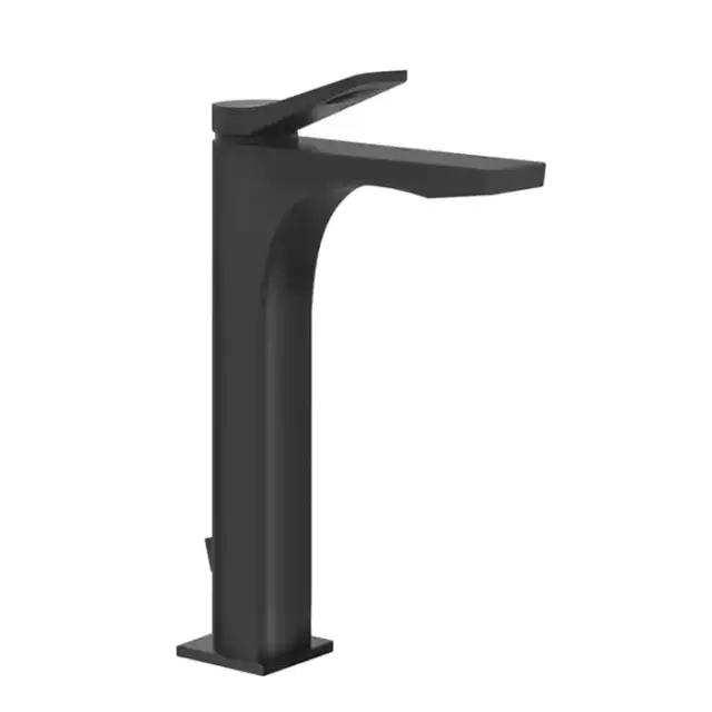 Gessi Rilievo Смеситель для раковины на 1 отв. с донным клапаном h=301мм, излив 159мм , цвет: black XL