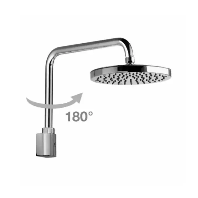 Bossini Oki Верхний душ 20см., настенный, с поворотной рукояткой 28.1см., цвет: хром