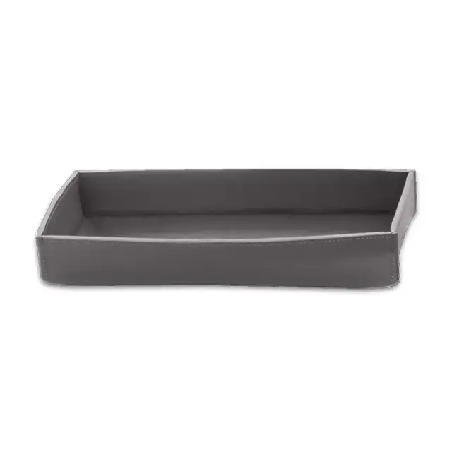 Decor Walther Nappa Лоток универсальный, настольный, натуральная кожа, цвет: дымчато-серый
