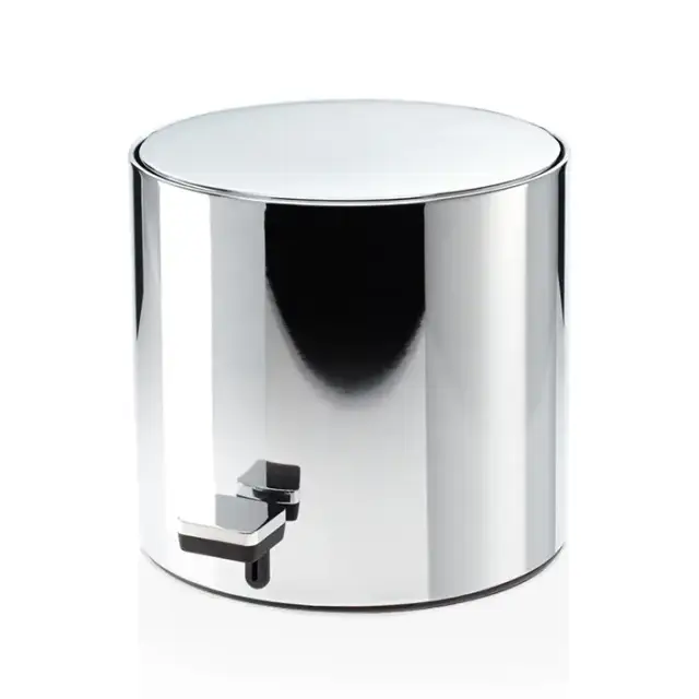 Decor Walther Bar Ведро для мусора, напольное, с педалью, цвет: хром