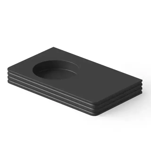 Dea Design Washbasins Раковина 80х48х10см., накладная, без отв., Solid Surface, цвет: Black №16