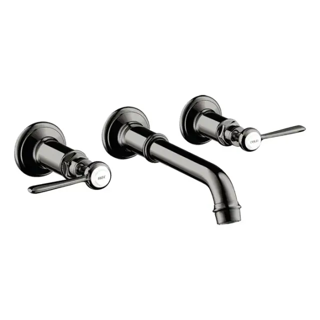 Axor Montreux Смеситель для раковины, встраиваемый, излив: 22.5см., ручка: рычаг, цвет: полированный черный хром