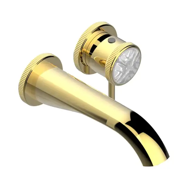 THG Hirondelles Смеситель для раковины, встраиваемый, цвет: Polished gold