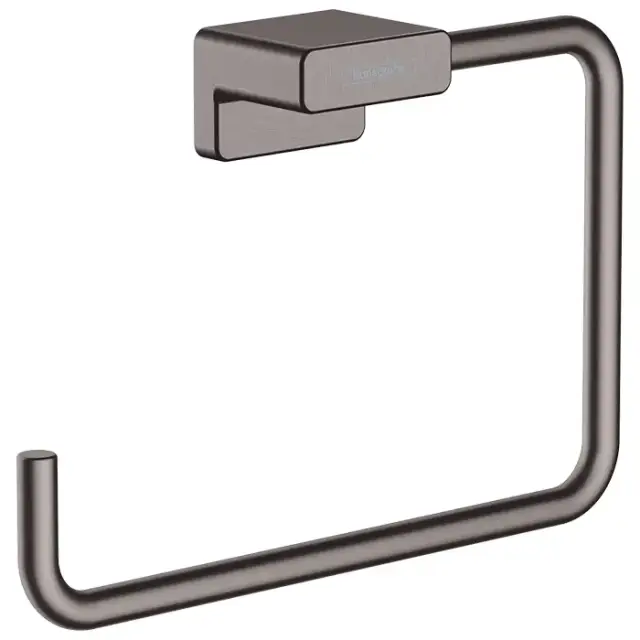 Hansgrohe AddStoris Полотенцедержатель 18.9см., кольцо, цвет: шлифованный черный хром