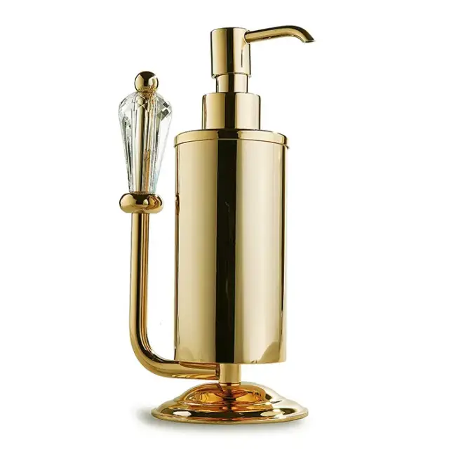 3SC Boheme Дозатор для жидкого мыла, настольный, цвет: золото 24к. Lucido