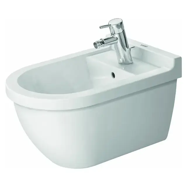 Duravit Starck 3 Биде подвесное 54х36см., с 1 отв., крепления Durafix, цвет: белый