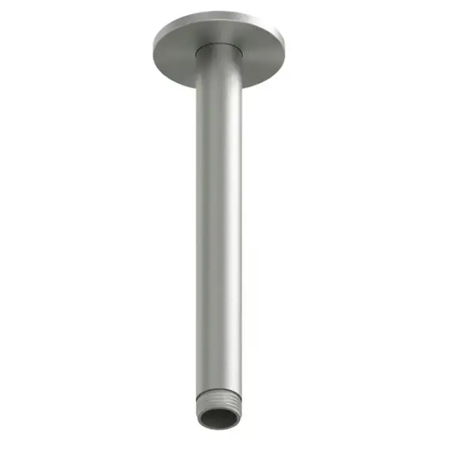 QuadroDesign Держатель верхнего душа, потолочный 20см., цвет: brushed stainless steel