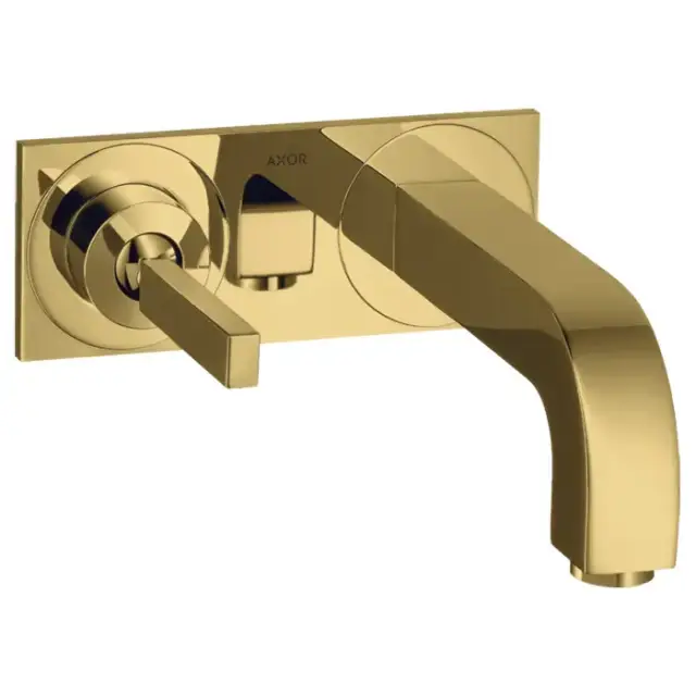Axor Citterio Смеситель для раковины 160, встраиваемый, излив: 16см., цвет: полированное золото