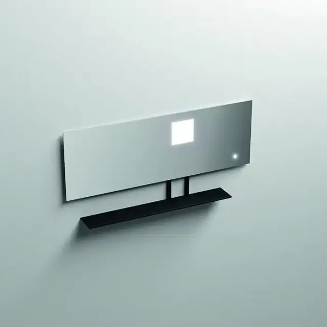 Kerasan Mirrors Зеркало 130х61cм, с черной матовой полкой, с LED подсветкой и сенс выкл.