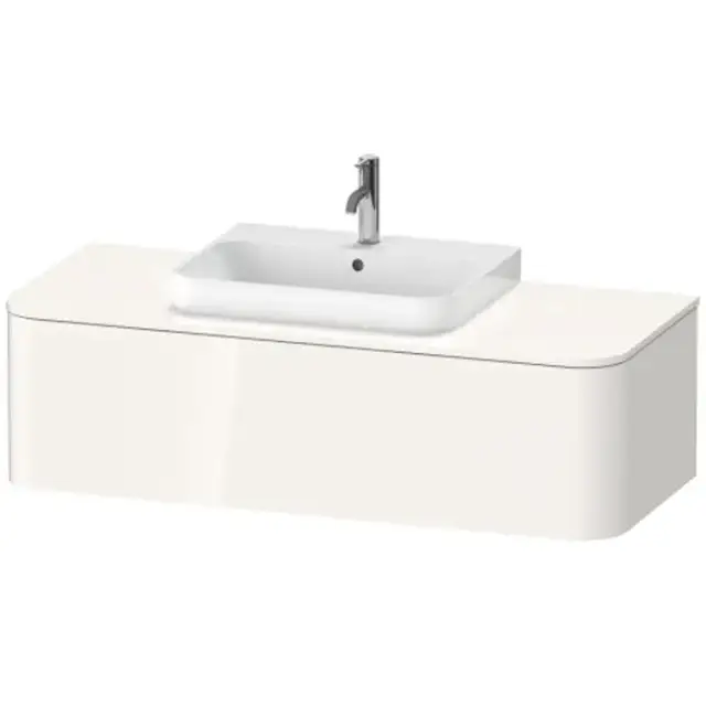 Duravit Happy D.2 Plus Тумба подвесная 130x55х35.4см, с раковиной и 1 ящиком, цвет: белый глянцевый