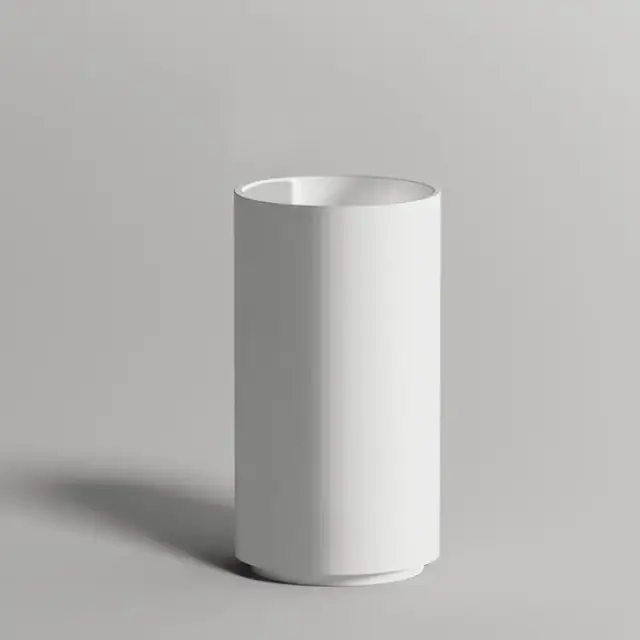 Salini Armonia Раковина напольная 47х47х87cм, без отв.под смеситель, донный клапан &quot;Up&Down&quot;, сифон, S-Stone, цвет: белый матовый