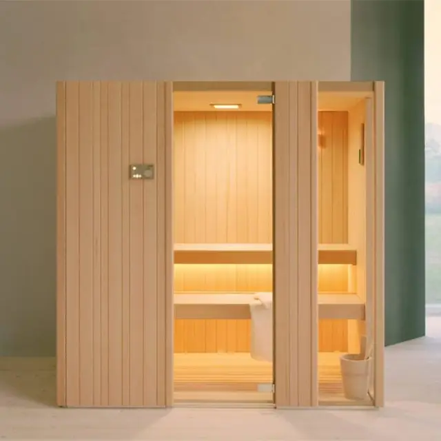 Effegibi Auki 60 Сауна 228x170x201см, пристенная, цвет: канадский хемлок