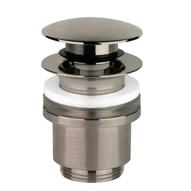 Gessi Technical accessories Автоматический донный клапан “Stop&Go” для раковины c переливом, цвет: Finox Brushed Nickel