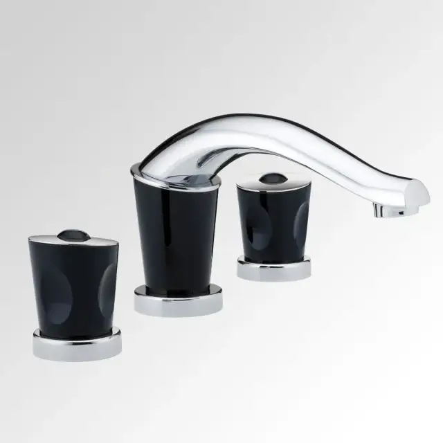 THG Bagatelle pierre noire Смеситель для раковины, 3 отв., цвет: хром