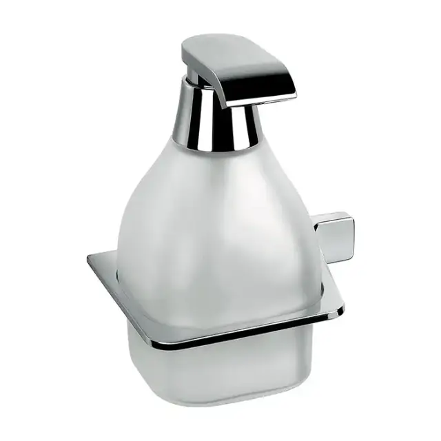 Colombo Alize Дозатор для жидкого мыла, SX, подвесной, цвет: хром/матовое стекло