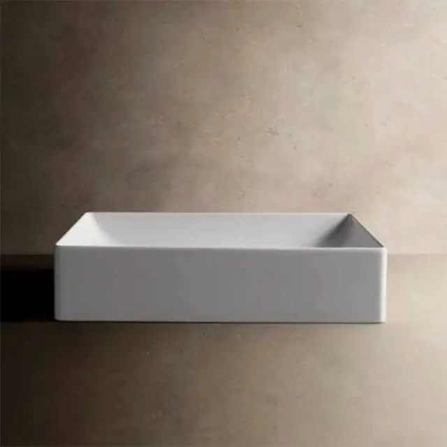 Globo T-Edge Раковина-чаша 61х37х14 см, без отв., на столешницу, цвет: белый