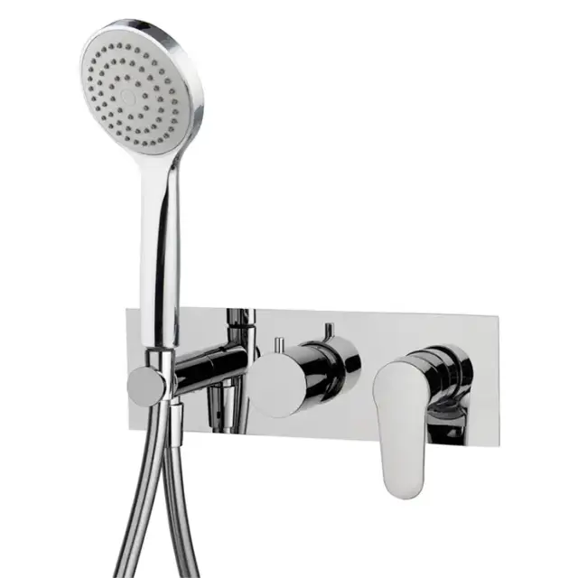 Fima Carlo Frattini Serie 22 Смеситель для душа, встраиваемый, на 2 источника с ручным душем, цвет: хром
