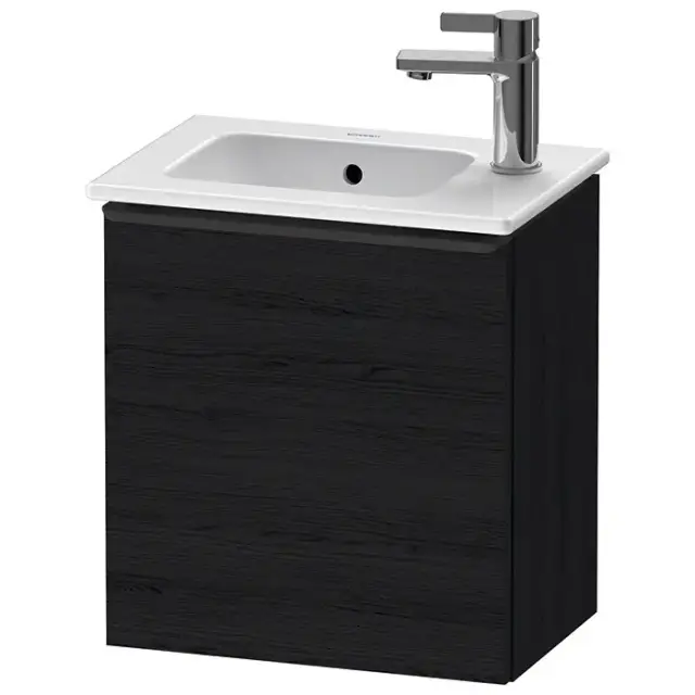 Duravit D-Neo Тумбочка подвесная 41x44x27.4см., раковина, 1 дверка, цвет: Black Oak