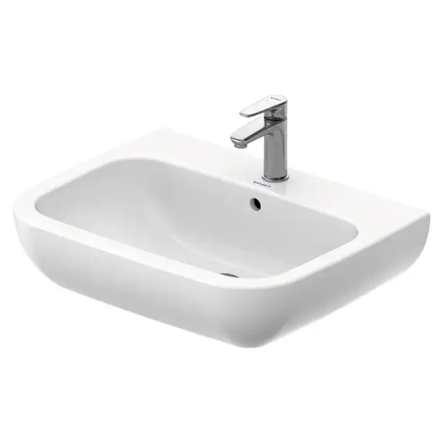 Duravit D-Code Раковина с перел., с 1 отв. под смес., 65х50см., цвет: белый