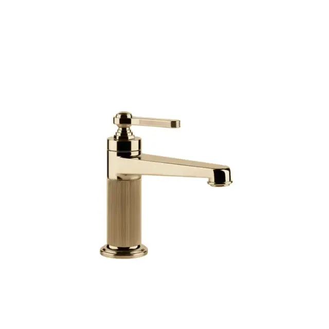 Gessi Venti20 Смеситель для раковины, на 1 отв., с донным клапаном, цвет: Warm Bronze PVD