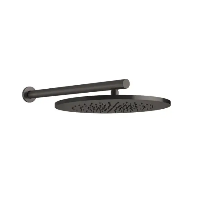 Gessi 316 Душевая головка шарнирная для настенного крепления на 1/2&quot;, Ø350мм, цвет: brushed black metal pvd