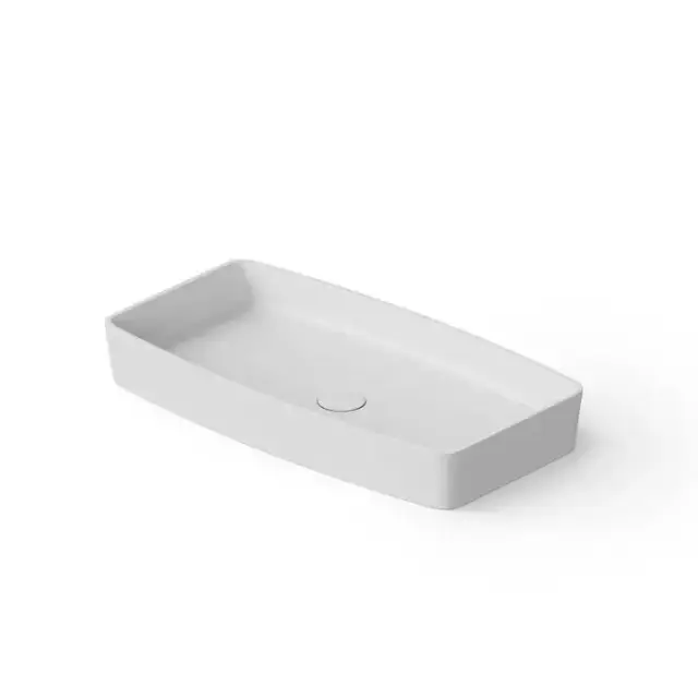 Dea Design Washbasins Раковина 68х36х9.5см., накладная, без отв., Solid Surface, цвет: White №18