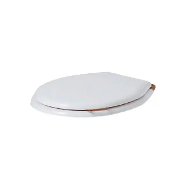 SIMAS Lante Сиденье для унитаза с ручкой, цвет: белый/бронза