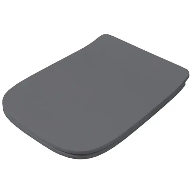Artceram A16 Крышка с сиденьем Slim для унитаза, механизм soft-close, цвет blu denim/хром