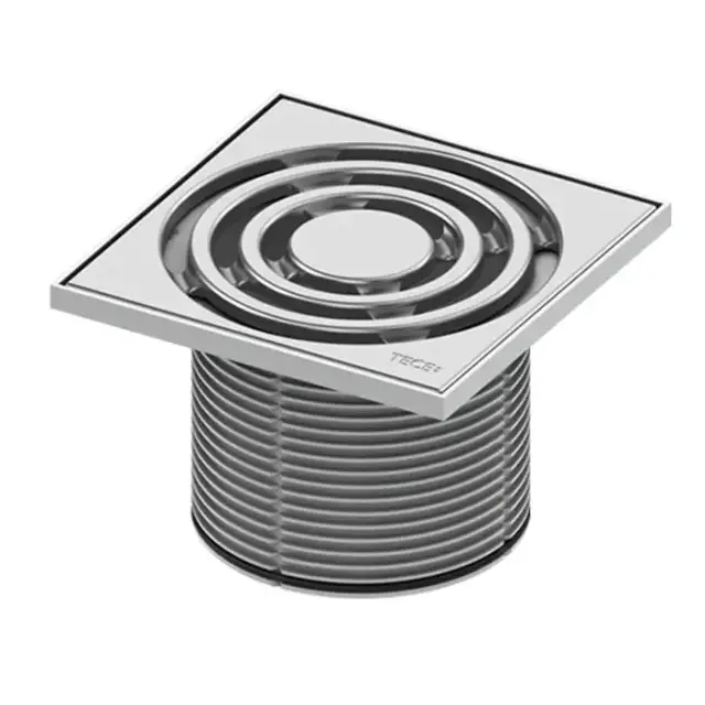 TECE Решетка декоративная 150мм в пластиковой рамке с монтажным элементом