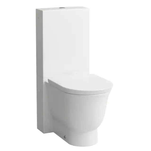 Laufen New Classic Унитаз моноблок безободковый 70х37х44см, выпуск универсальный, цвет: белый